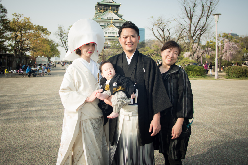 赤ちゃんと一緒のお写真も記念に