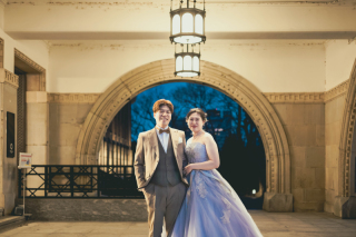 ONE PHOTOWEDDING OSAKA-JO_夕焼け・ナイトでロマンチックに
