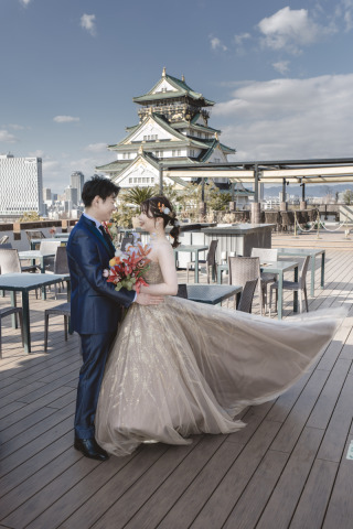 ONE PHOTOWEDDING OSAKA-JO_大階段・ルーフトップテラス/ミライザ大阪城