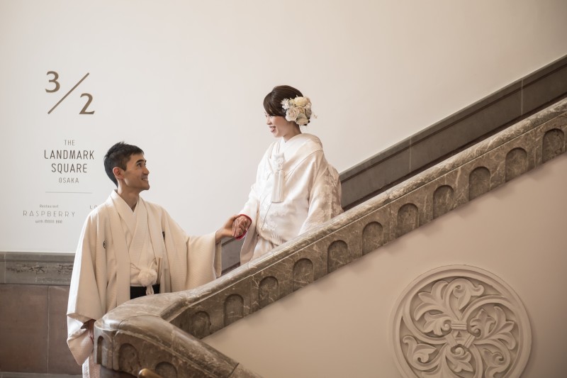 ONE PHOTOWEDDING OSAKA-JO_歴史的建造物で撮影できる