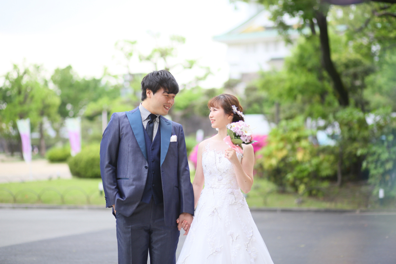 5~7月撮影限定【和洋装】大阪城をバックに輝く新緑と撮影するプラン