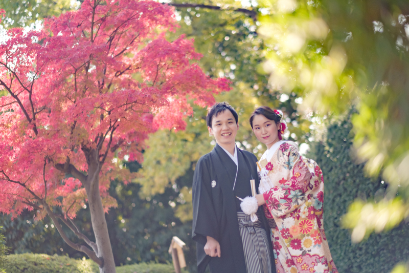 【和洋装】秋限定!11月下旬∼12月中旬 紅葉と秋晴れ愉しむ館内&大阪城公園撮影プラン