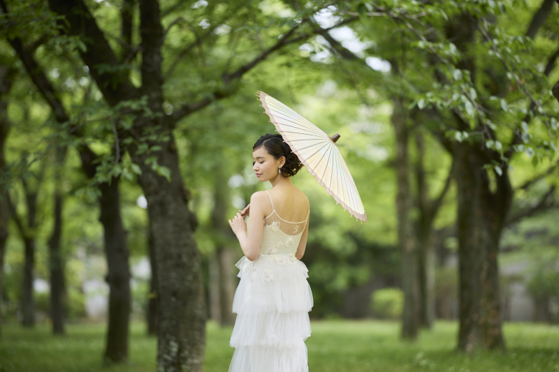 5&sim;7月に撮影される方限定【洋装】西の丸庭園で新緑に囲まれて撮影するプラン