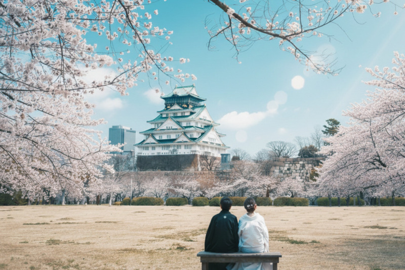【和装】3月26日&sim;4月4日に撮影される方限定/西の丸庭園で満開の桜に囲まれて撮影するプラン