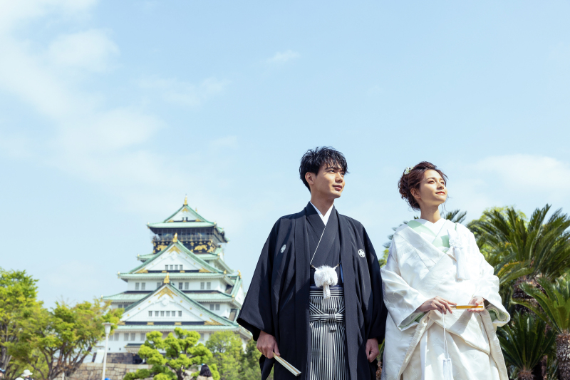 【和装】大阪城周辺で天守閣をバックに撮影ができるプラン