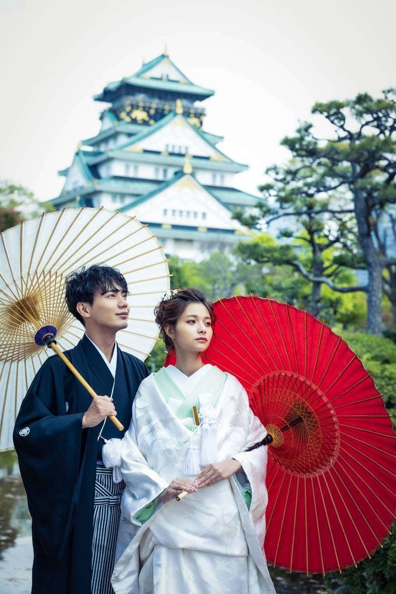 【和装】大阪城周辺で天守閣をバックに撮影ができるプラン
