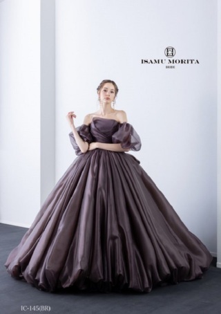 フロントプリーツブラウン