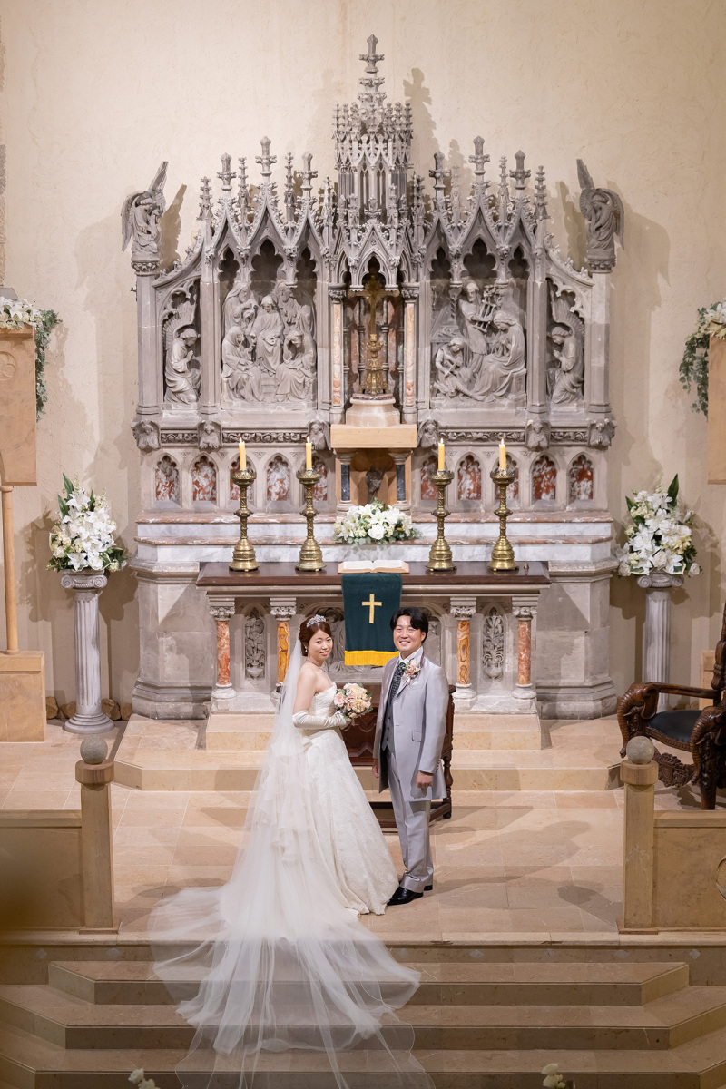 心ときめくチャペルの中で