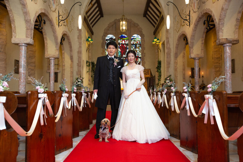 わんちゃんと一緒に