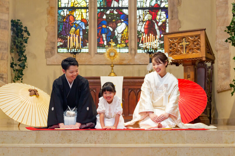 家族3人でのフォトウエディング