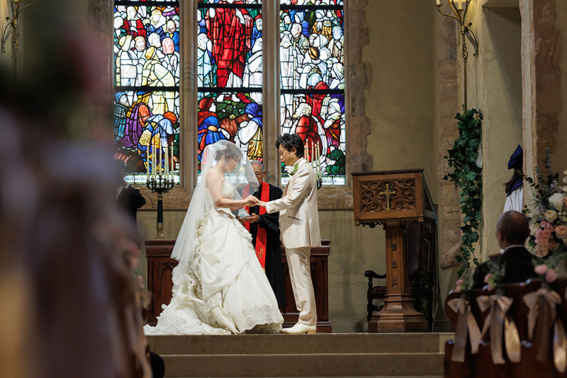 家族に見守られて