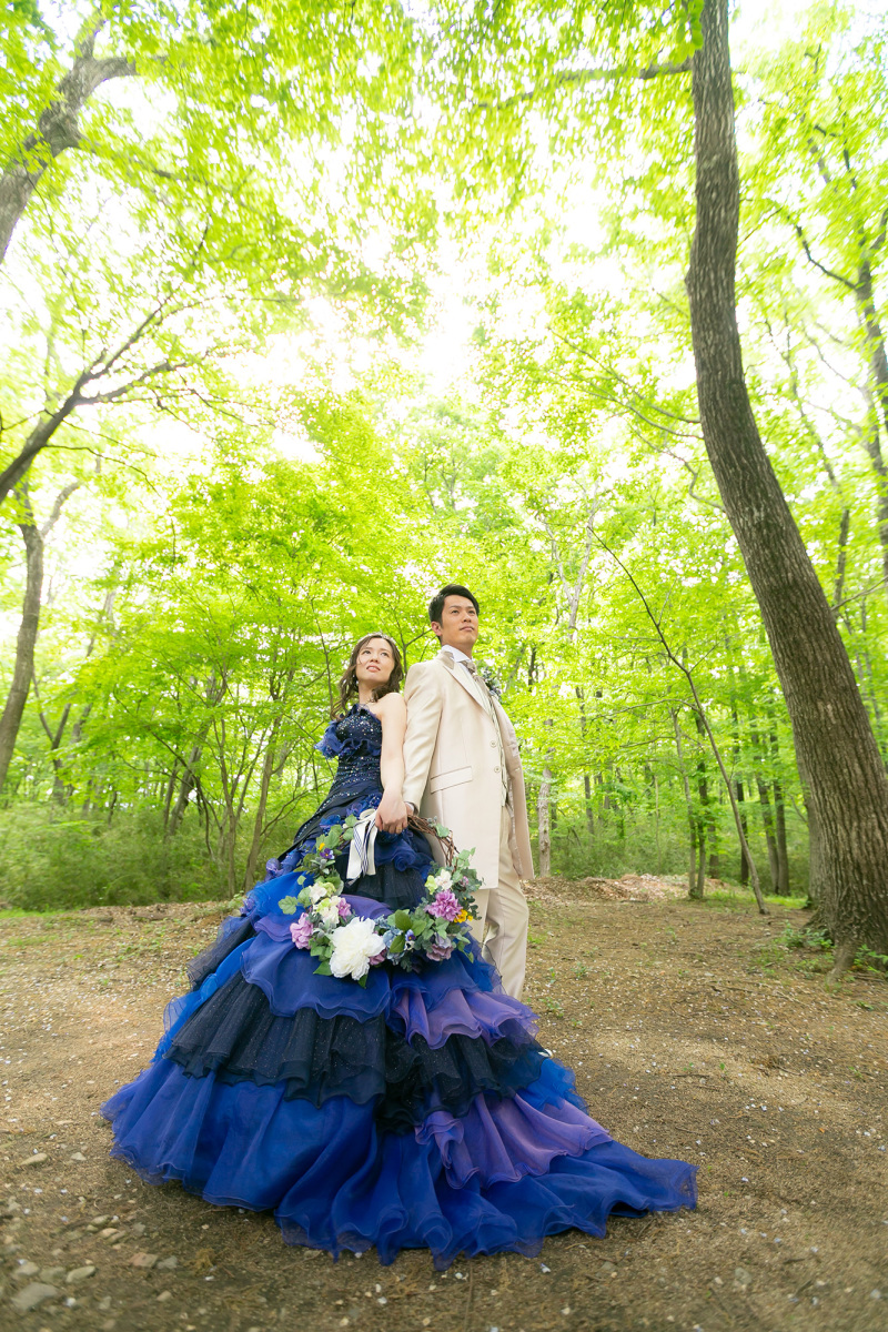 新緑に囲まれて