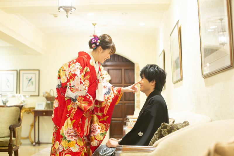 ドレス&タキシードと和装で♡