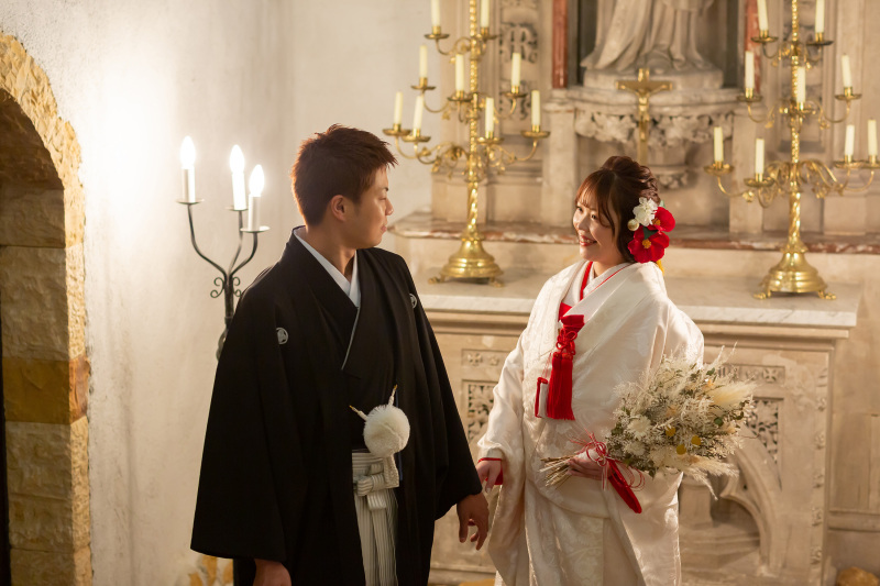 和装+ドライブーケ