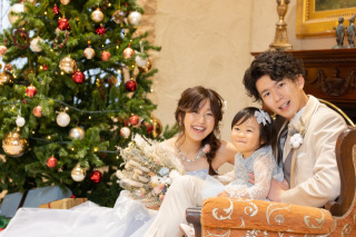 お気に入り♪ブルーのドレスで残すファミリーフォト