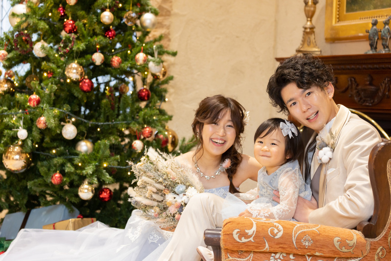 お気に入り♪ブルーのドレスで残すファミリーフォト