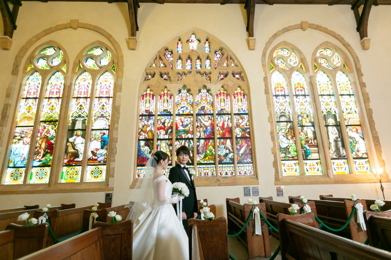 一面のステンドグラス