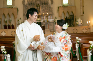 大切なアイテムも一緒に！前撮り撮影