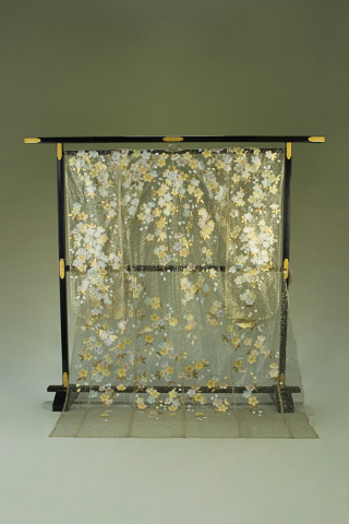 オーガンジー　ゴールド