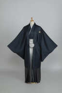 ネイビー/グラデストライプ