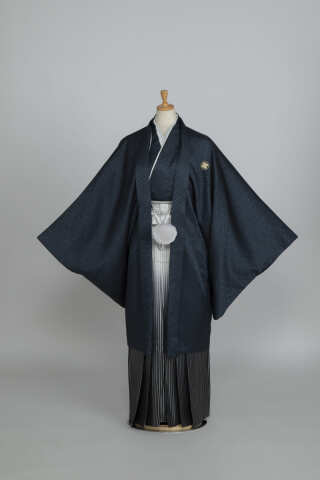 ネイビー/グラデストライプ