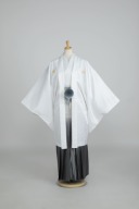 白/グレーストライプ