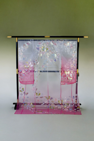 オーガンジー　ピンク