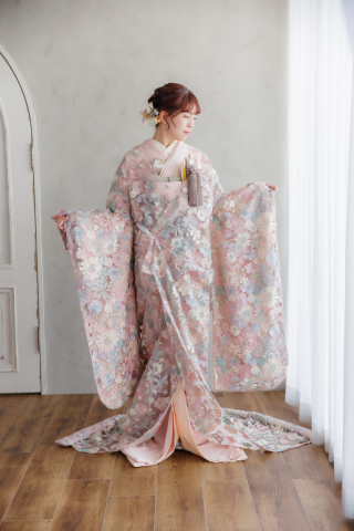 レース打掛　花柄