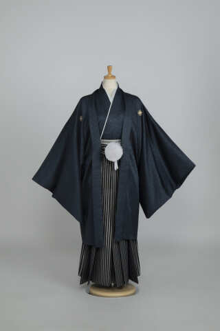 ネイビー/ストライプ