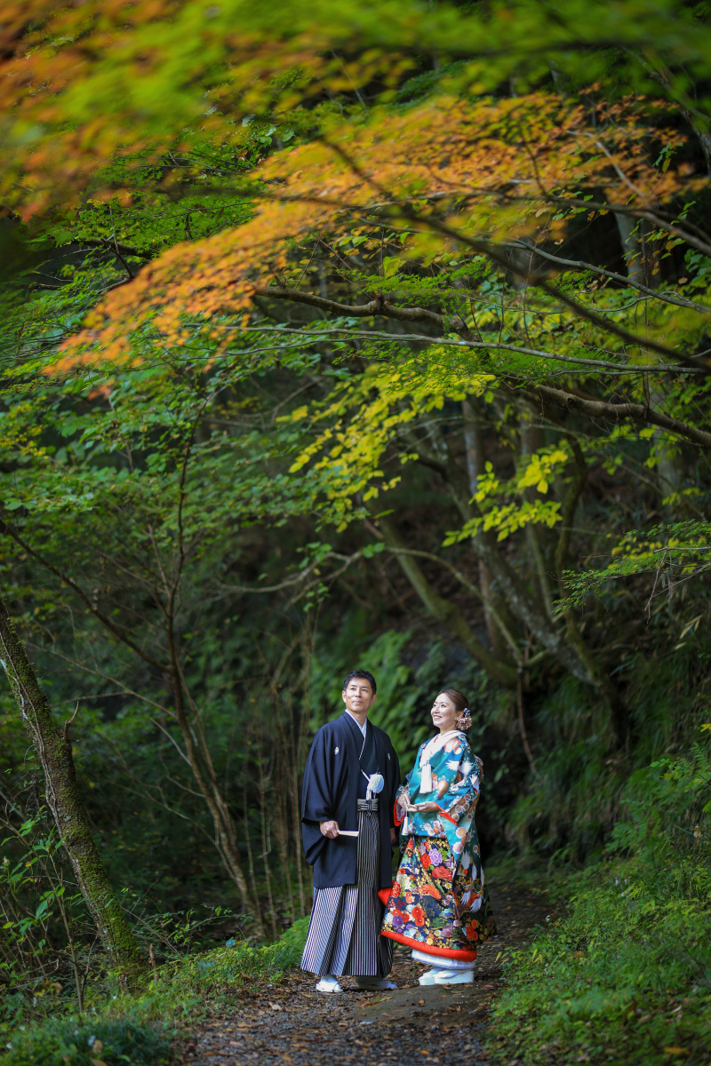 自然の中で撮る和装フォト
