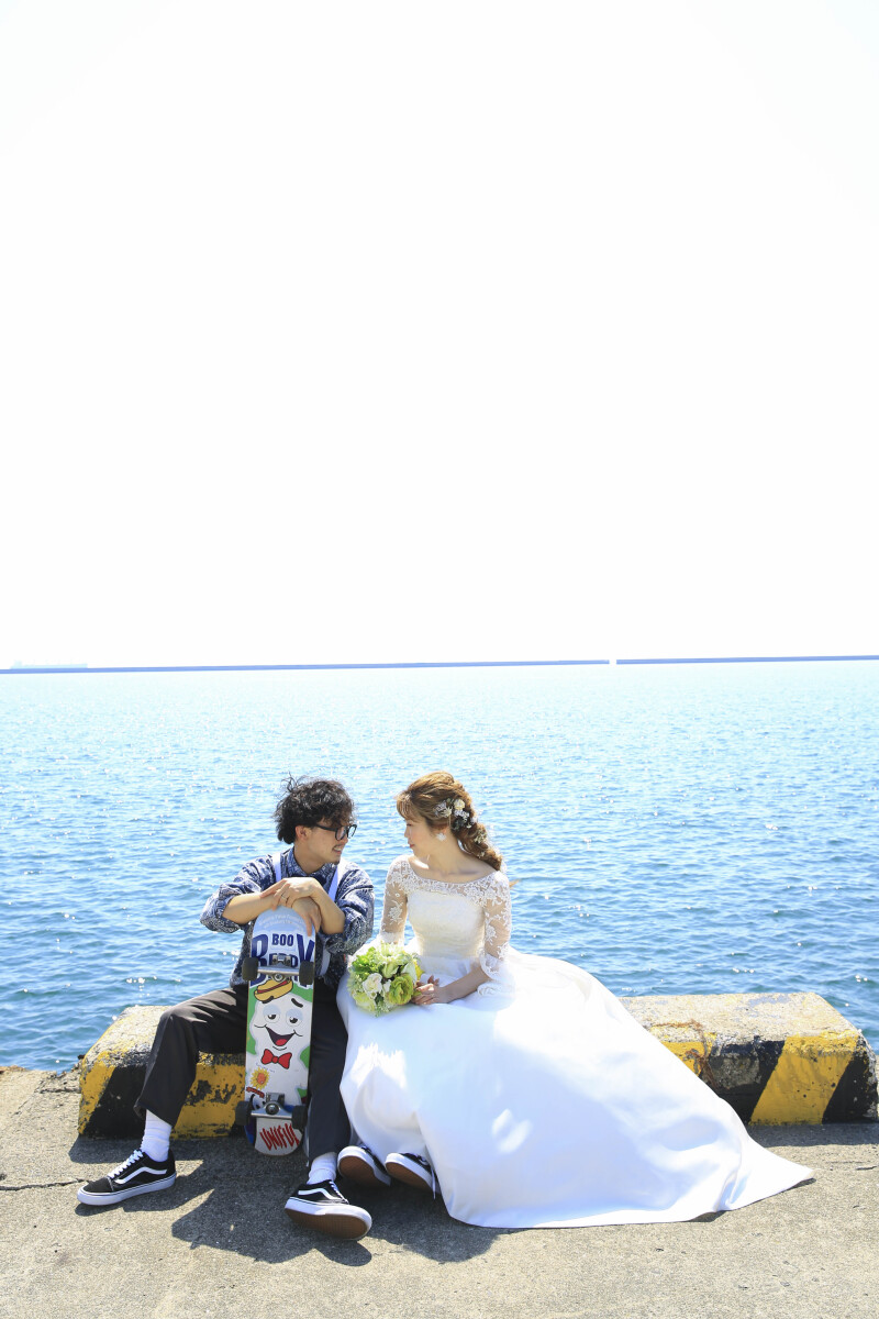 海とおふたり♡