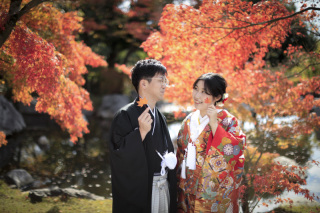 紅葉に包まれて