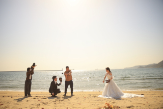 友人と一緒に撮影