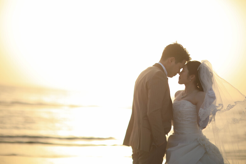 海フォトウエディング|塩屋海岸ロケプラン【洋装】|全データ50カット付き|撮影60分