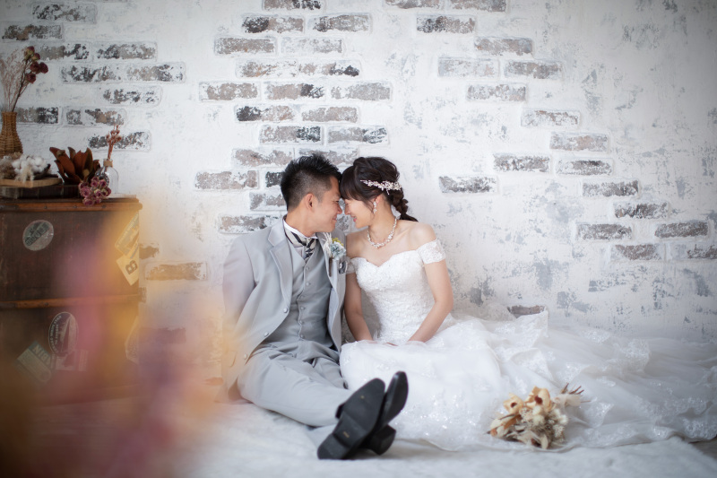 【シンプルに前撮りされたい方へ!】洋装スタジオシンプルプラン|データ1カット