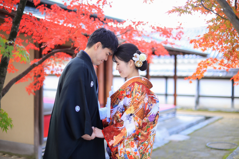 平日撮影限定‼【秋早割キャンペーン】◎紅葉◎和装ロケ|全データ100カット付※ロケ地まで送迎代込