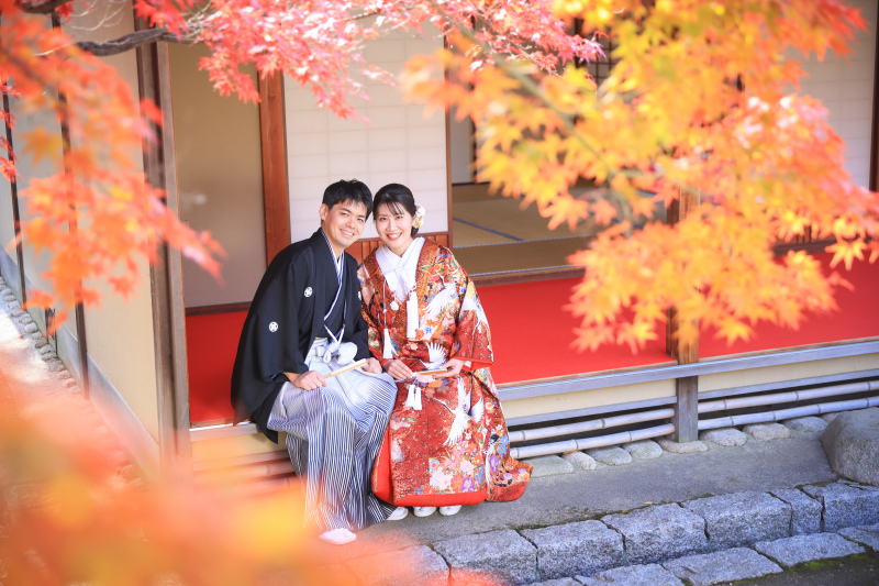《紅葉キャンペーン|¥264,000⇒¥211,200》和装・洋装◆スタジオ+ロケフォト◆全データ50カット&アルバム10P付