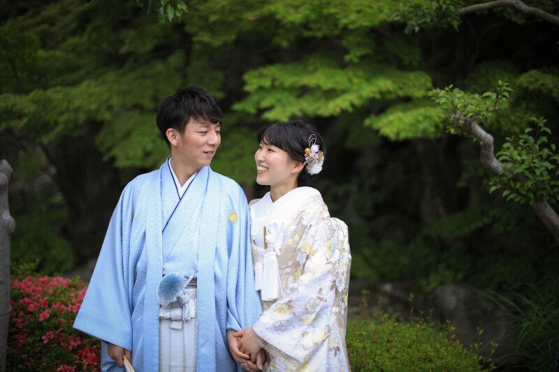 【和装】二の丸庭園お茶室撮影付きプラン|全データ50カット|撮影60分|入園料・定番お茶室料込み(お茶室変更可)