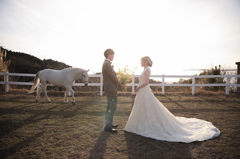 【白馬と撮影】洋装プラン|ENZOの空|全データ50カット|10ページ11カットアルバム|撮影60分付き