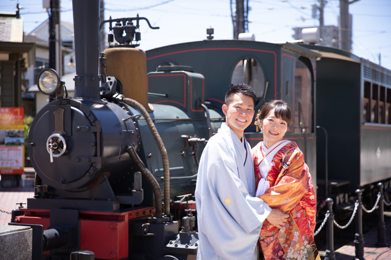 【和洋装】スタジオ+ロケーションプラン|120分撮影・ロケ1ヵ所付き・全データ100カットお渡し|ヘアメイク・着付付き