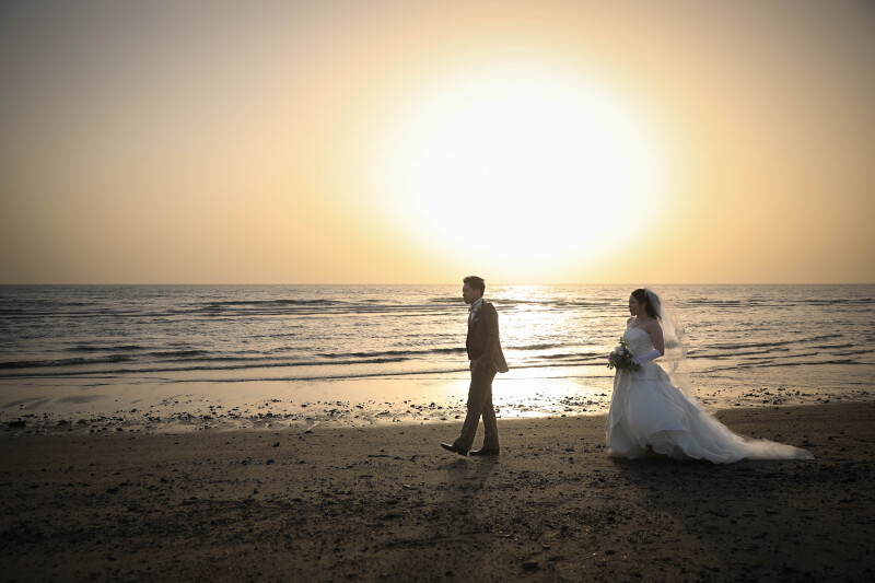 海フォトウエディング|塩屋海岸ロケプラン【洋装】|全データ50カット付き|撮影60分