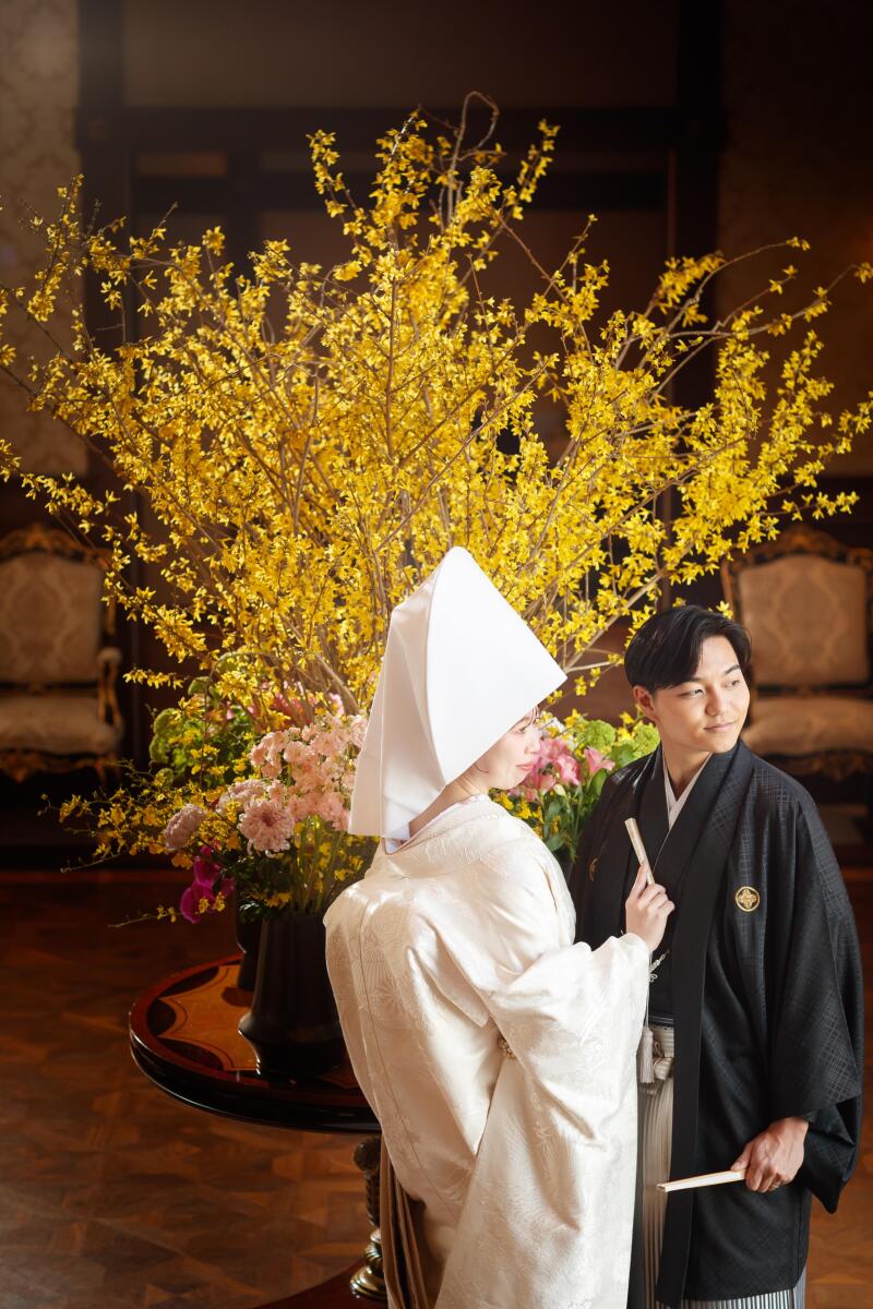 白無垢もドレスも贅沢に。百花籠の多彩なロケーションで残す3着フォトウエディング
