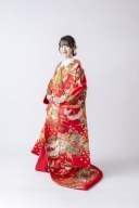 色打掛ー赤一色