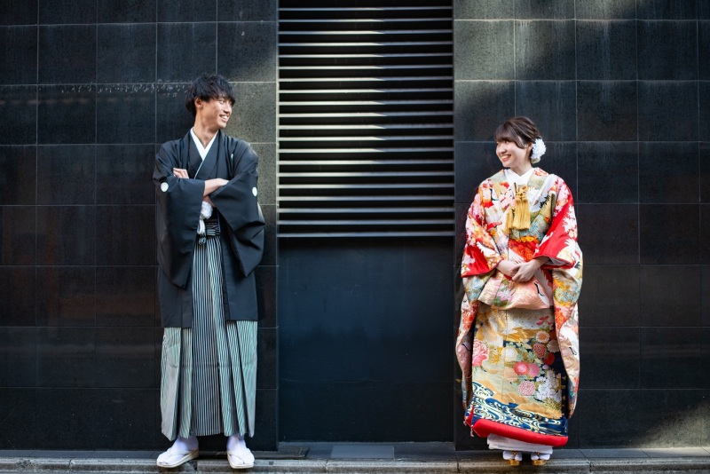 京都の美しい町並みで