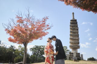 紅葉といちょうのハイシーズン撮影