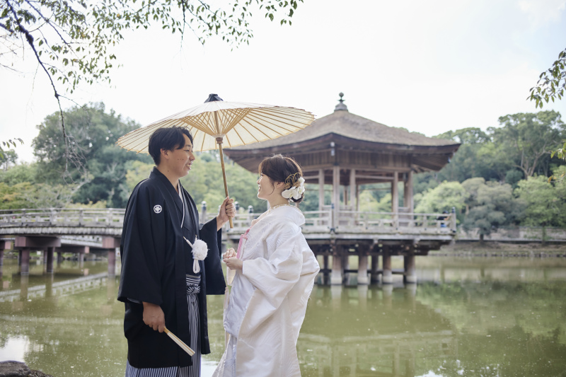 浮見堂貸切で撮影ができました