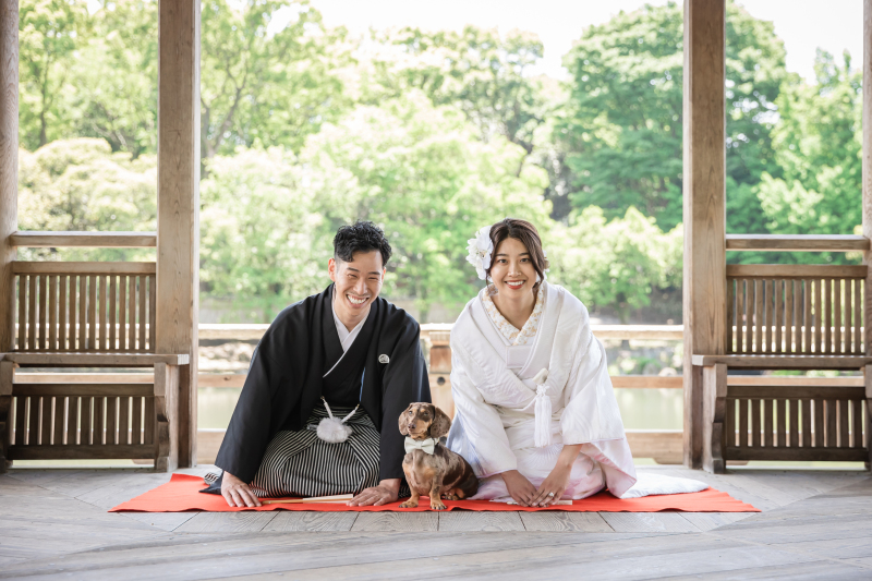 一緒に正座ショット