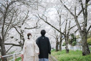 佐保川で叶える春の前撮り