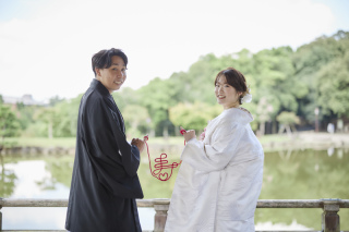 鹿とお天気に恵まれた撮影