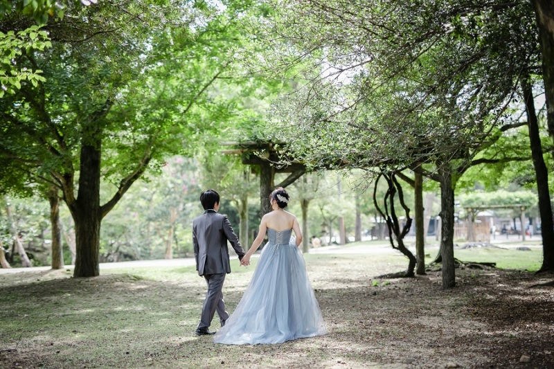 後姿のショット